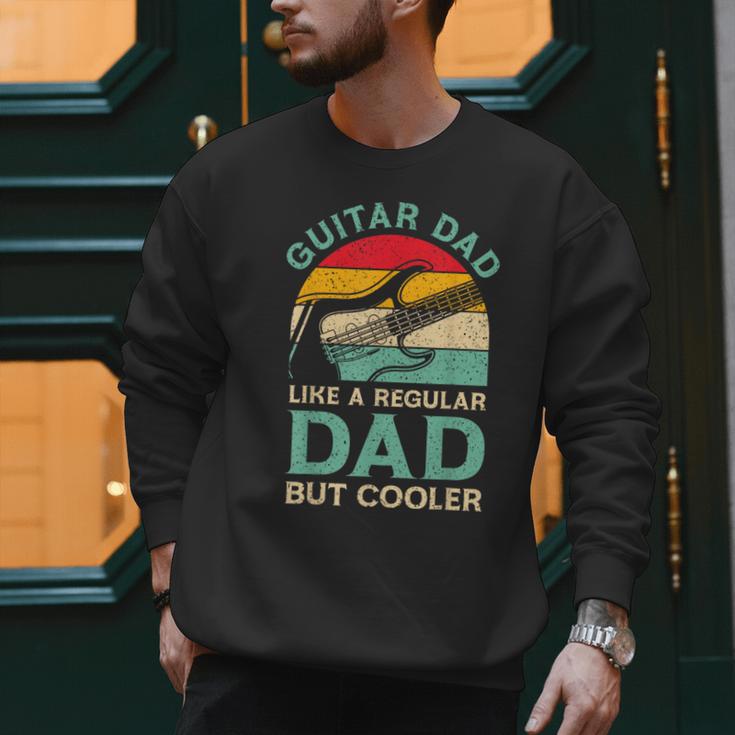 Fathers Day Guitar Dad For Guitarist Music Lover Dad Men Sweatshirt