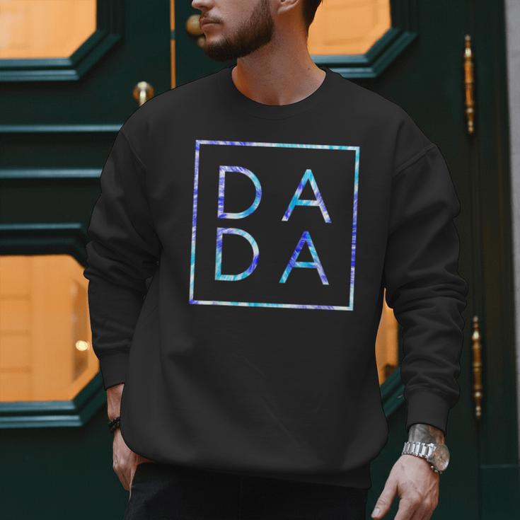 Father's Day For New Dad Dada Him Papa Tie Dye Dada Small Men Sweatshirt