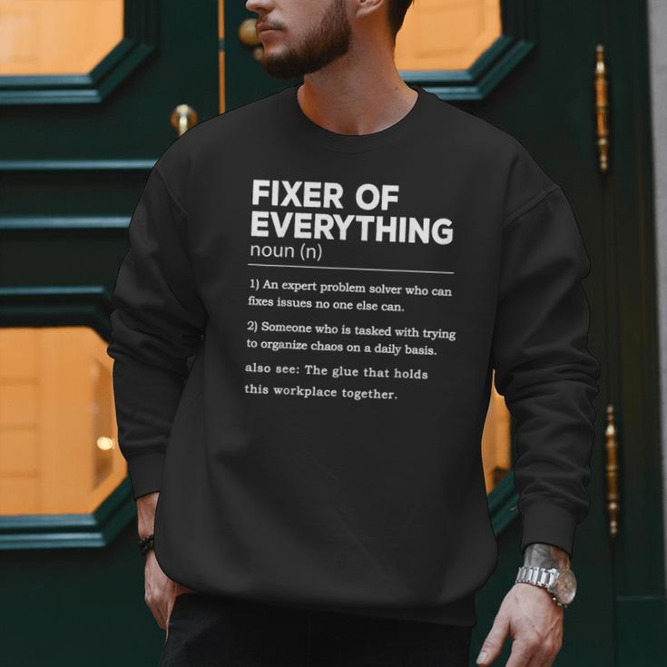 Father's Day For Office Dad Fixer Of Everything Men Sweatshirt