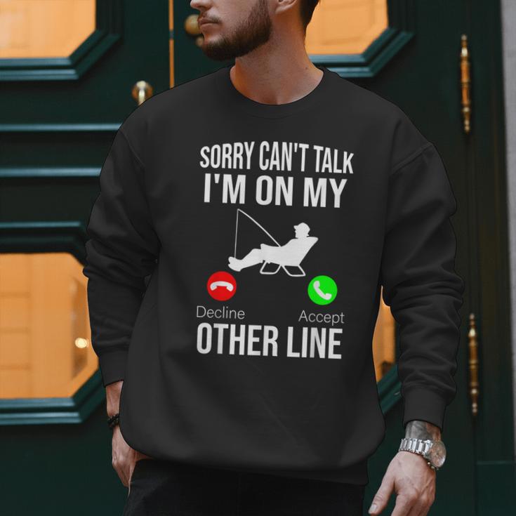 Fishing Dad Men Reel Cool Fish Bass Fishing Men Sweatshirt