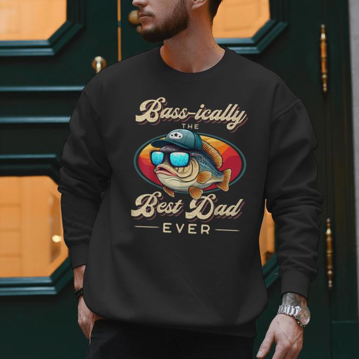 Fishing Father's Day Dad Fisherman Birthday Graphic Men Sweatshirt
