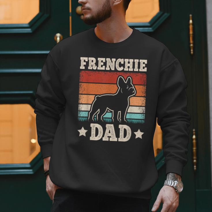 Frenchie Dad Retro French Bulldog Lover Daddy Men Men Sweatshirt