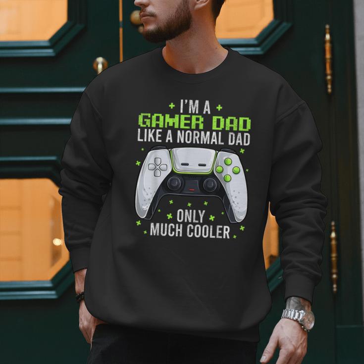 Gamer Dad Gaming Shirts Fathers Day Video Game Daddy Men Sweatshirt