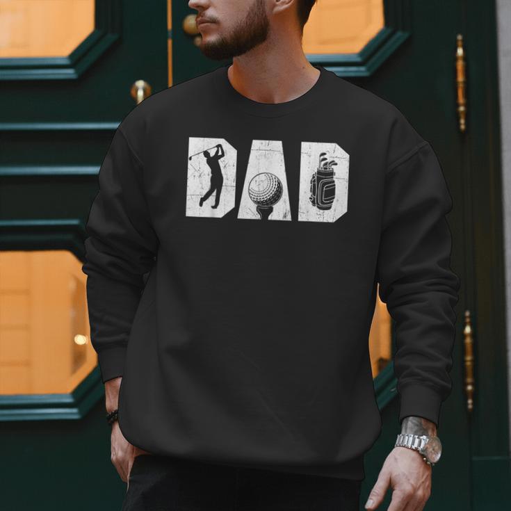 Golfing Dad Golf Lover Golfing Putter Golfer Men Sweatshirt