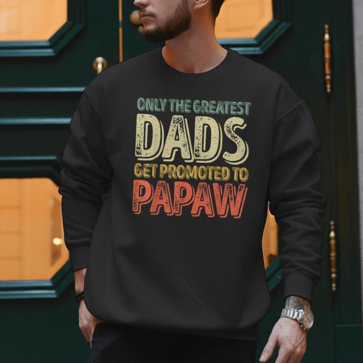 Only The Greatest Dads Get Promoted To Papaw Men Sweatshirt Only The Greatest Dads Get Promoted To Papaw Men Sweatshirt