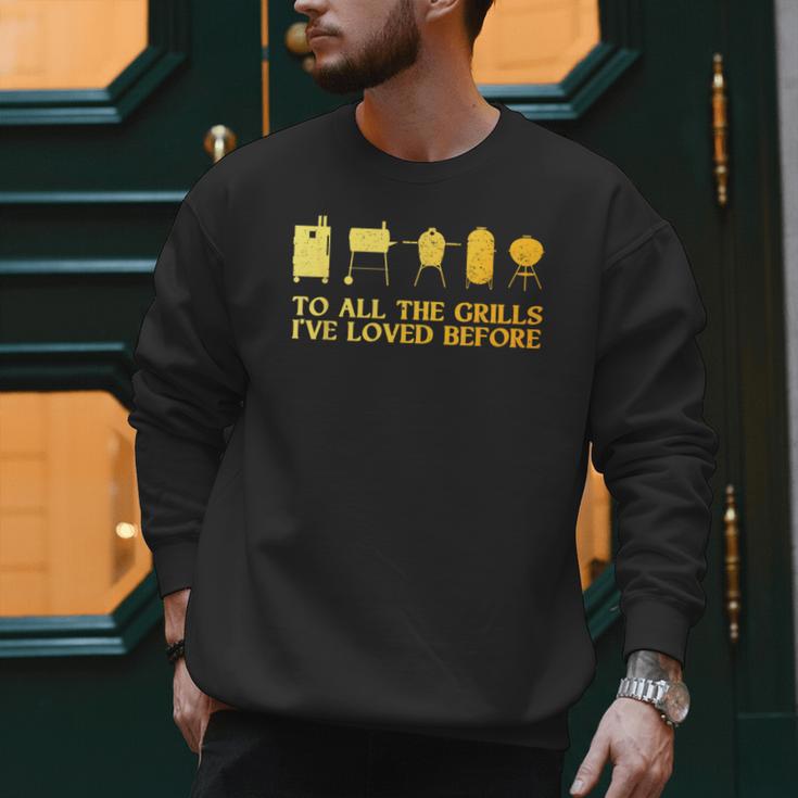 Grilling Art For Men Dad Barbecue Meat Smoking BBQ Men Sweatshirt Grilling Art For Men Dad Barbecue Meat Smoking BBQ Men Sweatshirt
