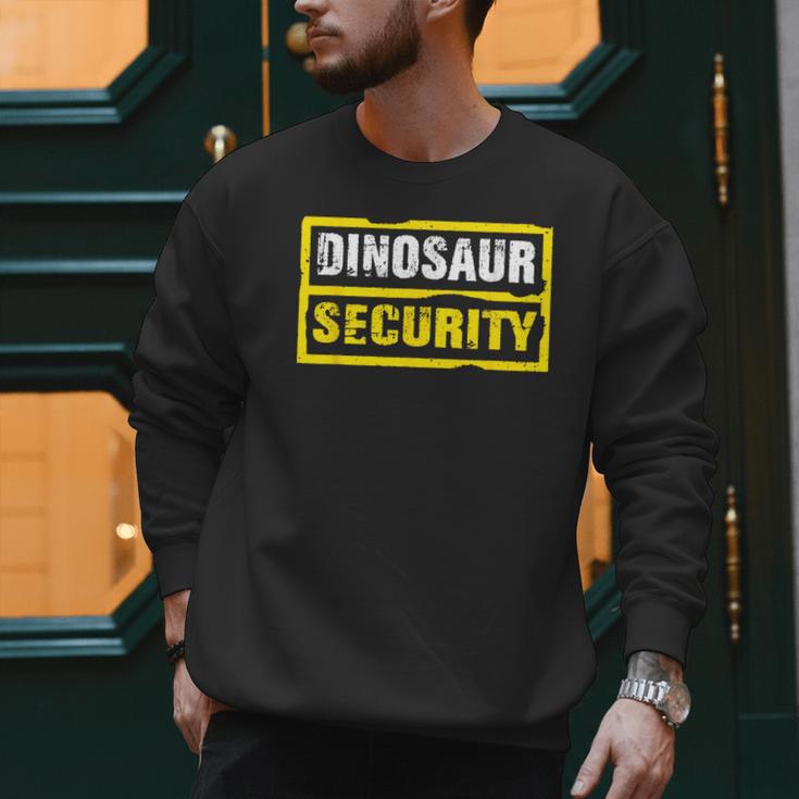Halloween Adult Costume Dinosaur Security Dad Mom Men Sweatshirt