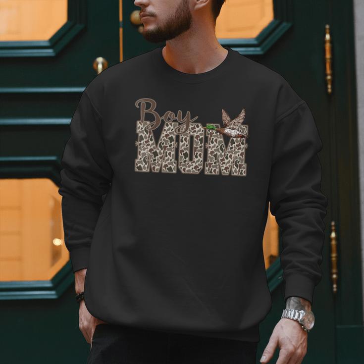 Hunting Boy Mom Duck Camouflage Camo Preppy Camo Dad Men Sweatshirt