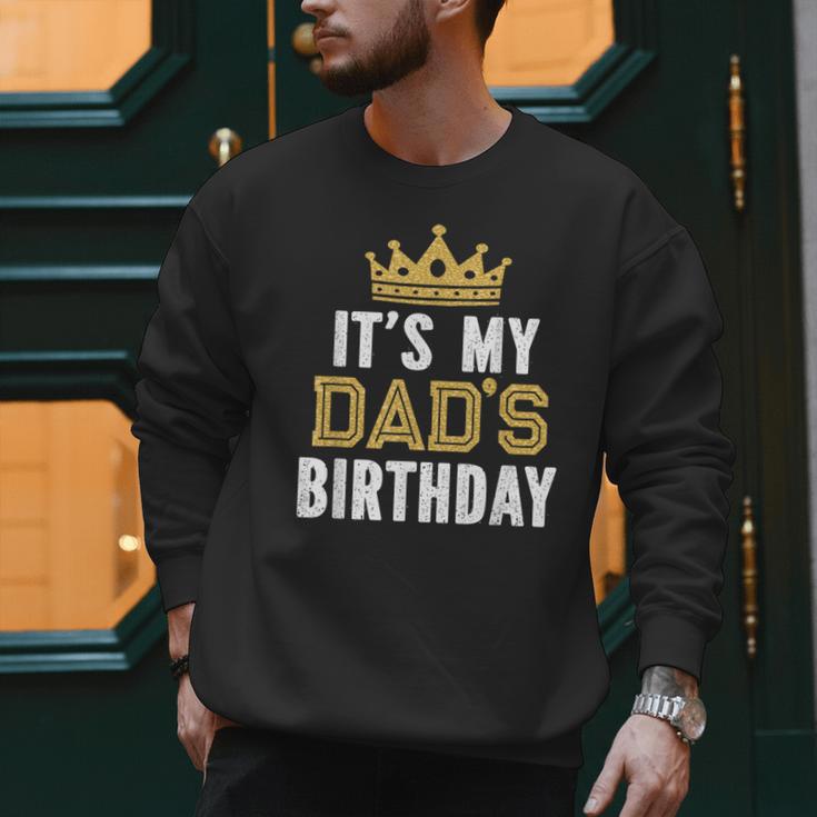 It's My Dad's Birthday Party Family Matching Small Men Sweatshirt