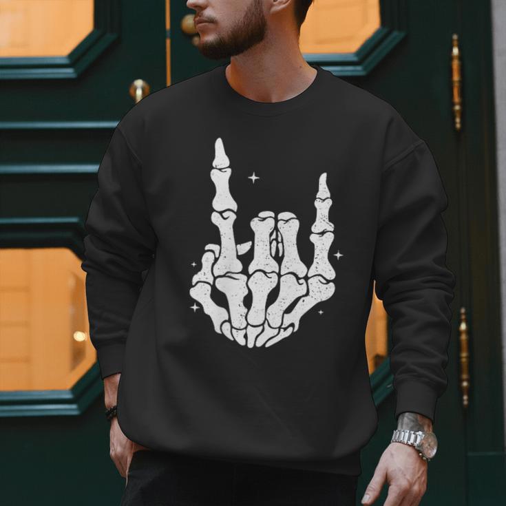 Just A Dad Who Always Came Back 2 Sided Skeleton Men Sweatshirt