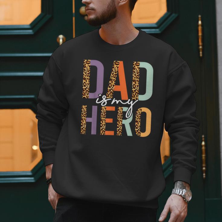 Kids Fathers Day Shirt For Son Daughter My Dad Is My Hero Men Sweatshirt Kids Fathers Day Shirt For Son Daughter My Dad Is My Hero Men Sweatshirt