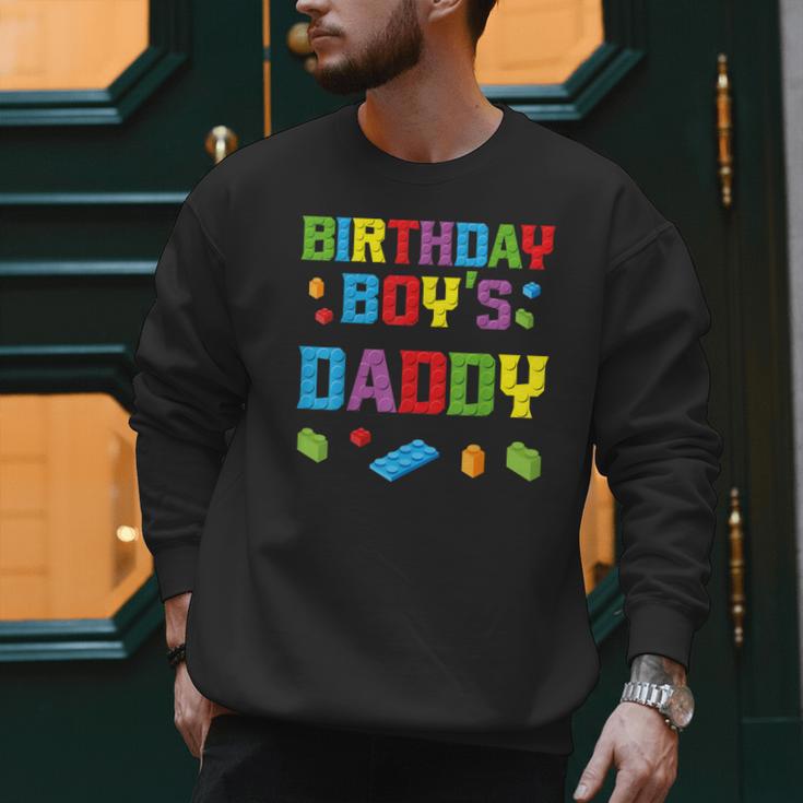Master Builder Birthday Boy's Daddy Building Bricks Blocks Men Sweatshirt Master Builder Birthday Boy's Daddy Building Bricks Blocks Men Sweatshirt