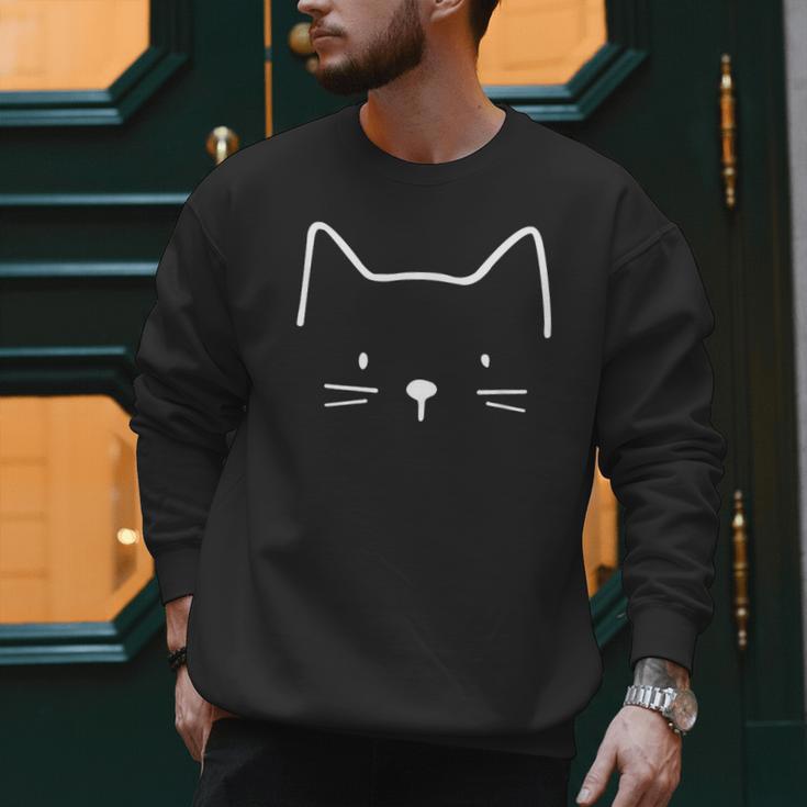 Minimalist Cat Mom Cat Dad Men Kids Women Cat Men Sweatshirt Minimalist Cat Mom Cat Dad Men Kids Women Cat Men Sweatshirt