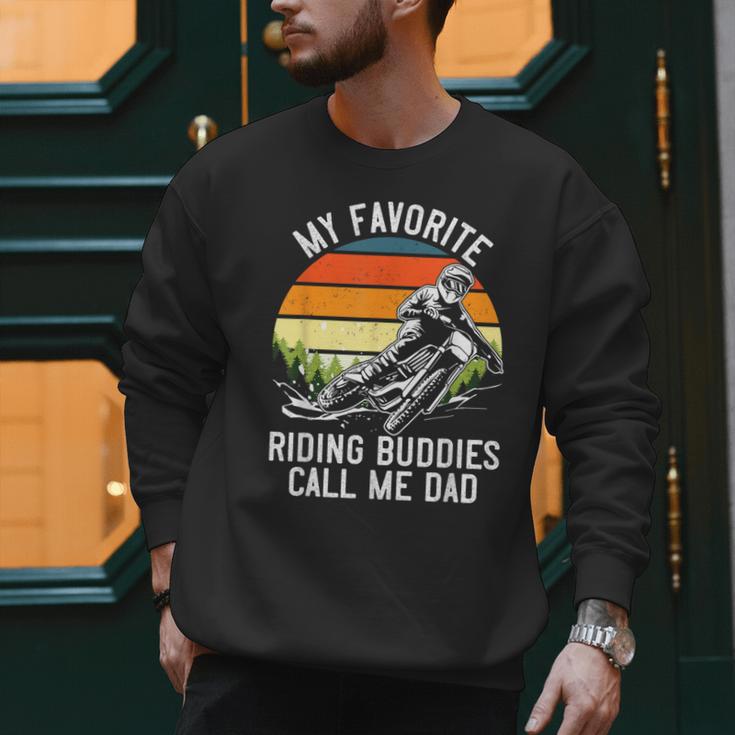 Motorcycle Dad Dirt Bike Shirt Motocross Riding Buddies Men Sweatshirt
