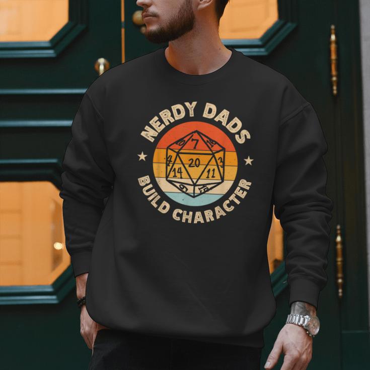 Nerdy Dads Build Character Men Sweatshirt