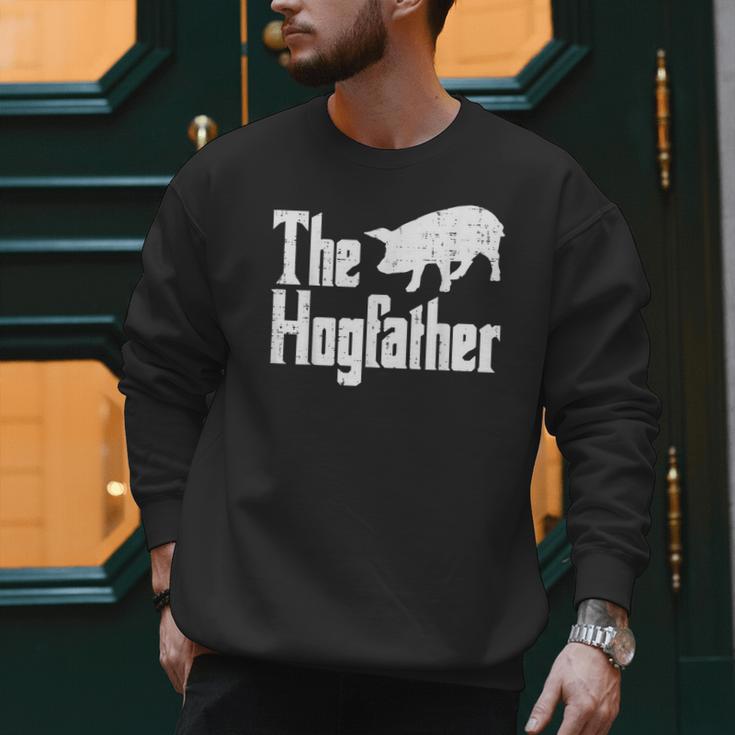 Pig The Hogfather Hog Dad Fathers Day Parody Papa Men Men Sweatshirt