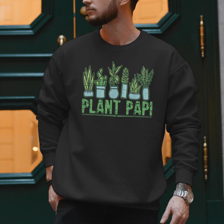 Plant Papi Daddy Father Gardener Gardening Father’s Day Men Sweatshirt