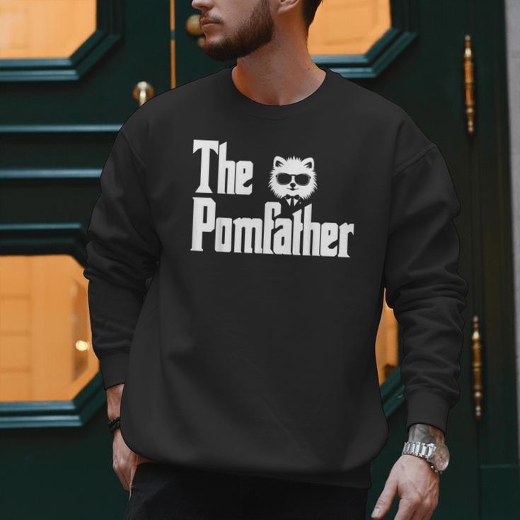 The PomFather Pomeranian Dog Dad Shirt Men Men Sweatshirt