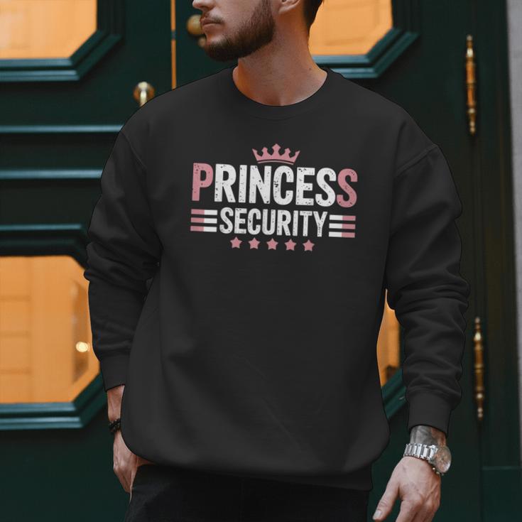 Princess Security Boys Big Brother Vintage Birthday Dad Mom Men Sweatshirt