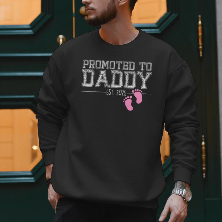 Promoted To Daddy Est 2026 Shirt New Daddy New Dad Men Sweatshirt