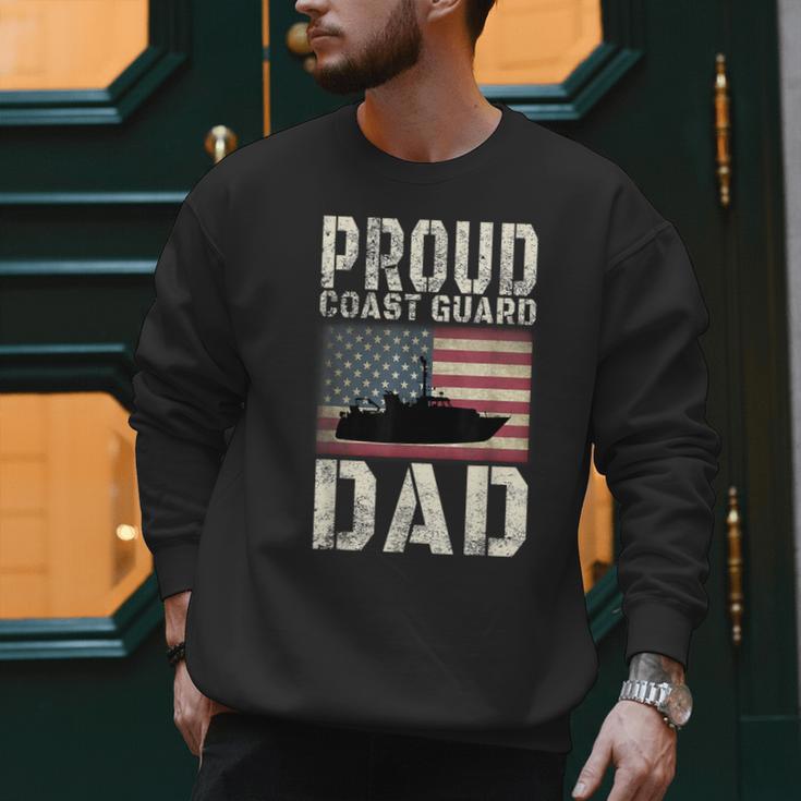 Proud Coast Guard Dad USCG American Flag T-Shirt Men Sweatshirt Proud Coast Guard Dad USCG American Flag T-Shirt Men Sweatshirt