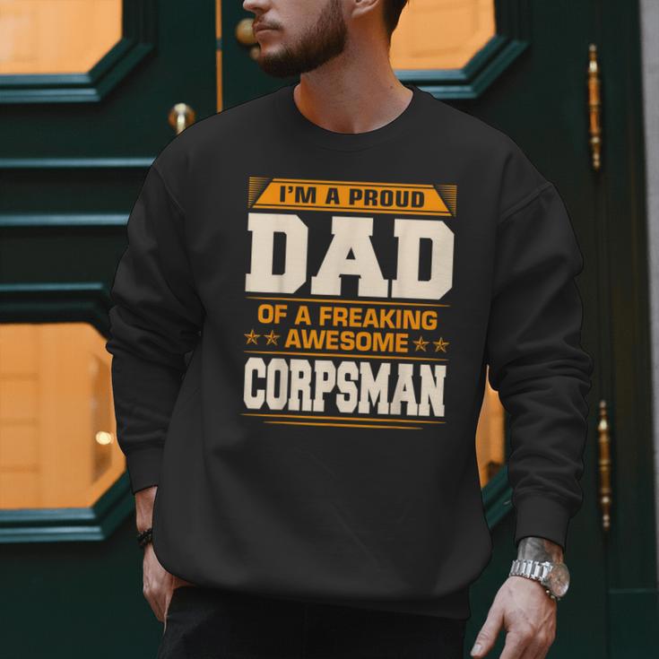 Proud Dad Of Awesome Corpsman Father's Day Men Sweatshirt