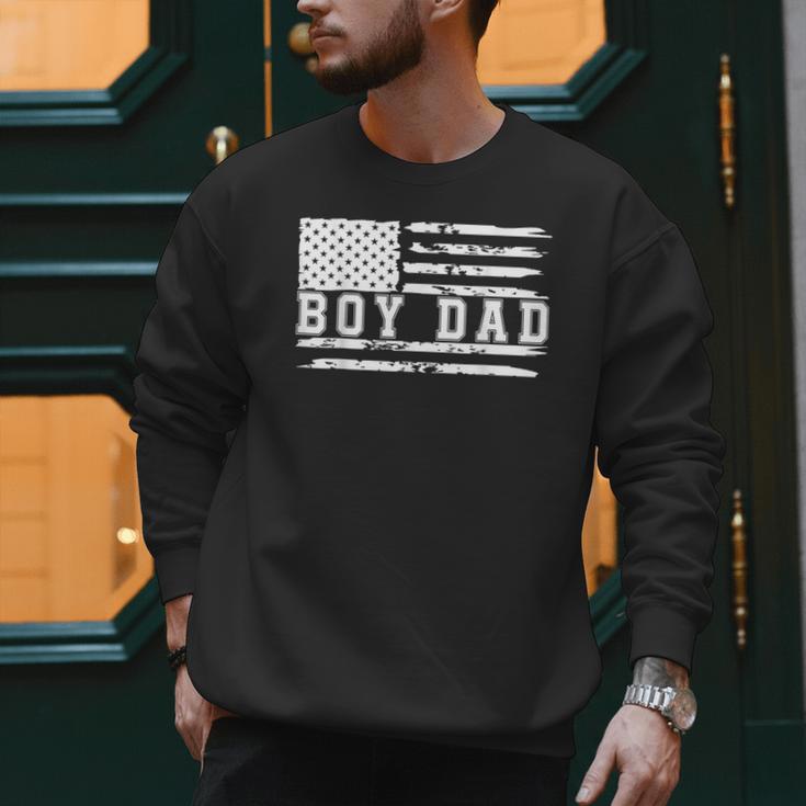 Proud Dad Of Boy Father Of Boys For Dad Xmas Fathers Day Men Sweatshirt