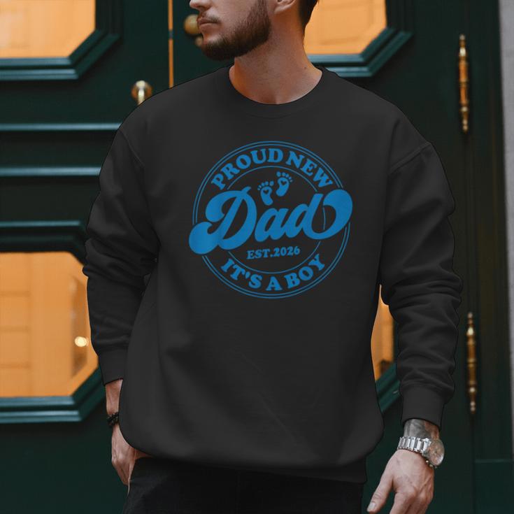 Proud New Daddy It's A Boy Dad To Be 1st Time Father Men Sweatshirt