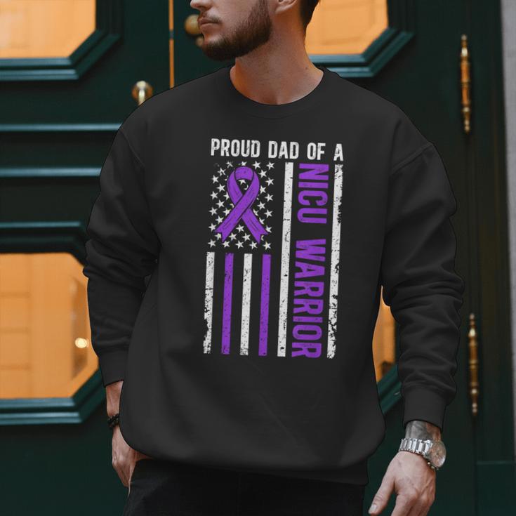 Proud NICU Dad Of NICU Warrior Micro Preemie Baby Father Men Sweatshirt Proud NICU Dad Of NICU Warrior Micro Preemie Baby Father Men Sweatshirt