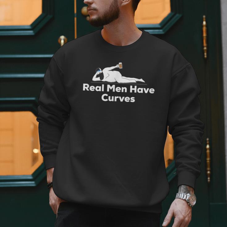 Real Men Have Curves Dad Body Men Sweatshirt