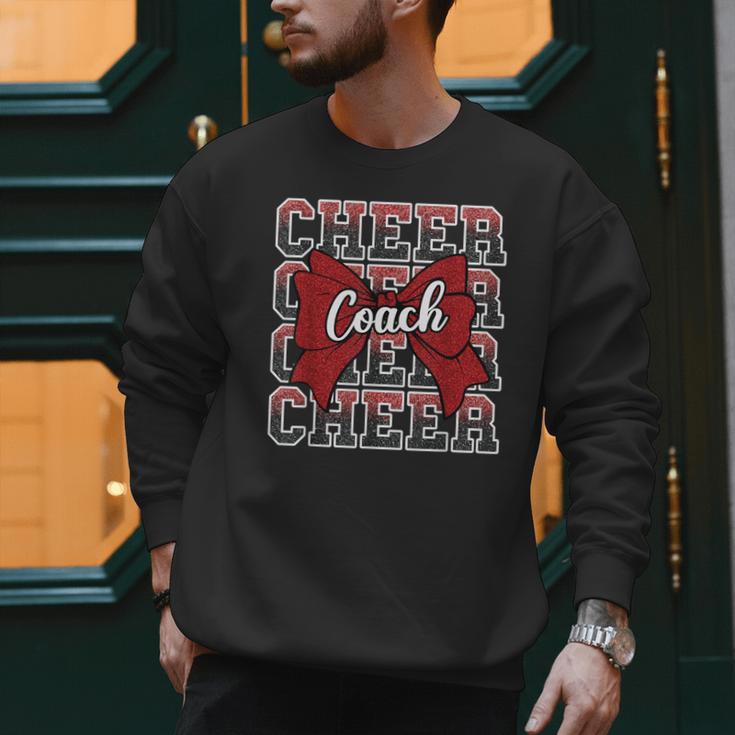 Red Sport Loud Proud Cheer Coach Dad Father's Day Men Sweatshirt Red Sport Loud Proud Cheer Coach Dad Father's Day Men Sweatshirt