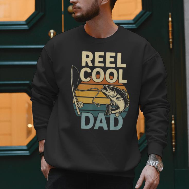 Reel Cool Dad Fathers Day Fishing Outdoors Men Sweatshirt