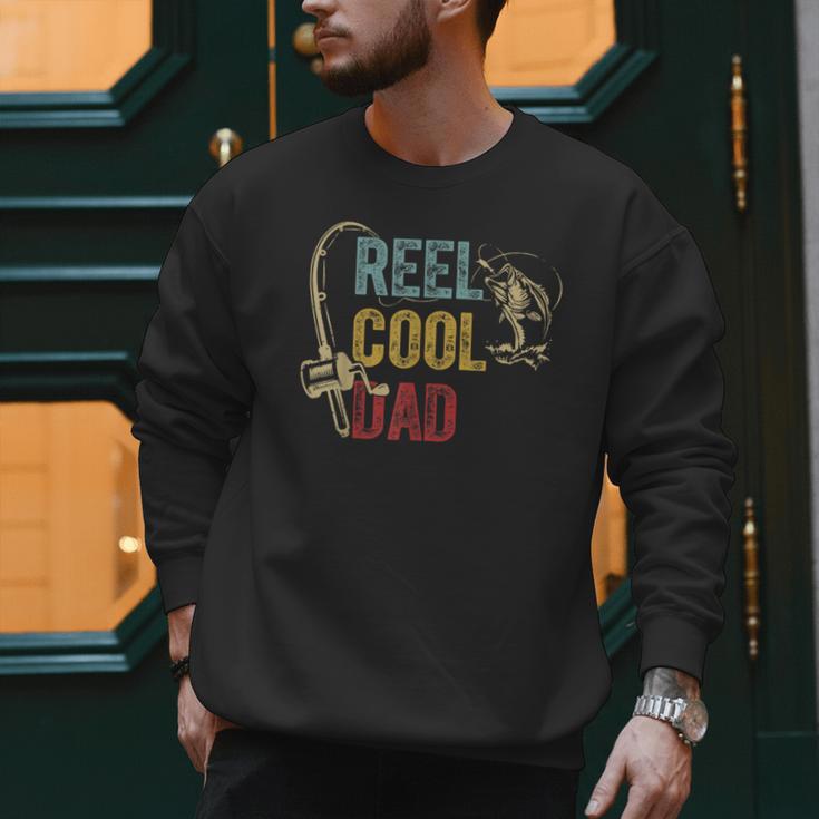 Reel Cool Dad Fishing Shirt Father's Day Fisherman Men Sweatshirt
