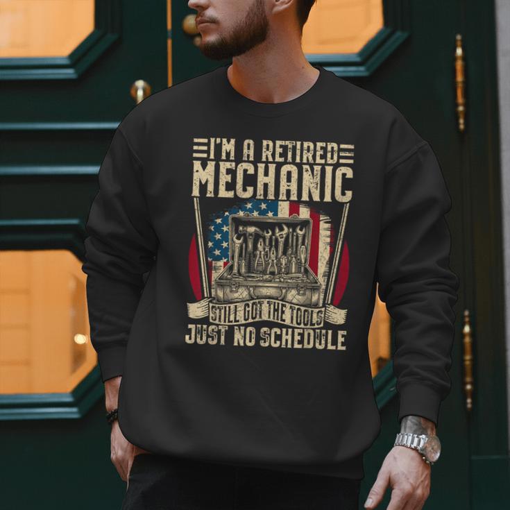 Retired Car Mechanic Tool Retirement Dad Grandpa Men Men Sweatshirt