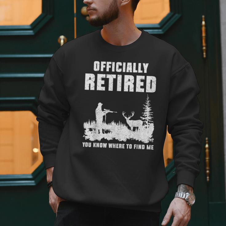 Retirement 2025 Retire Deer Hunting Retired For Dad Men Sweatshirt