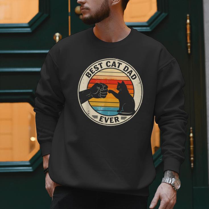 Retro Cat Dad Ever Cats Lovers For Men Women And Kids Men Sweatshirt Retro Cat Dad Ever Cats Lovers For Men Women And Kids Men Sweatshirt