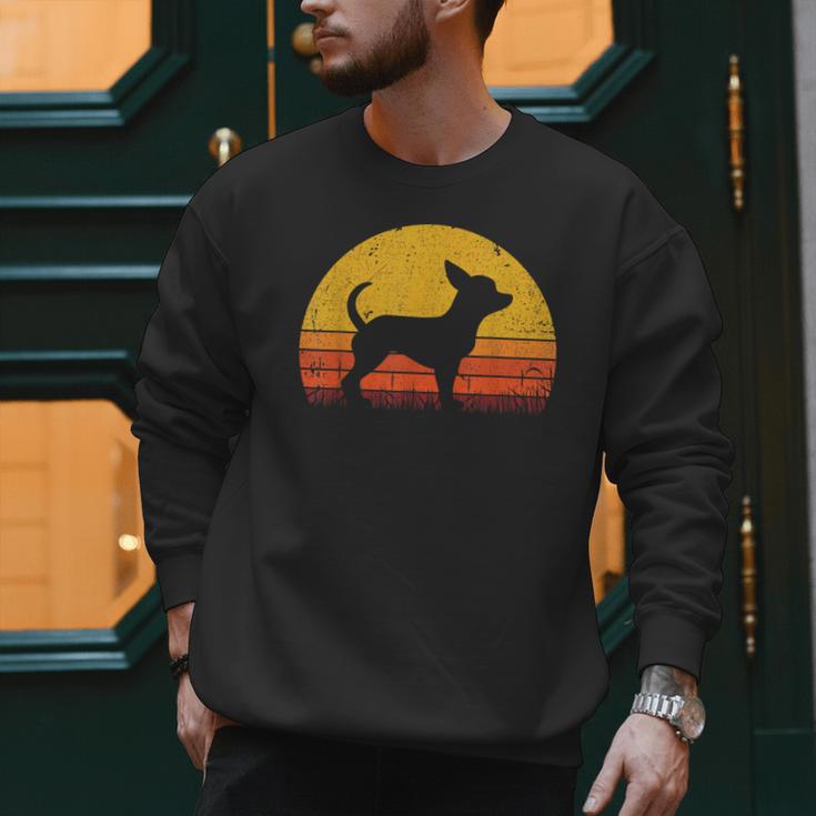 Retro Chihuahua Men Women Dog Mom Dad Chihuahua Men Sweatshirt