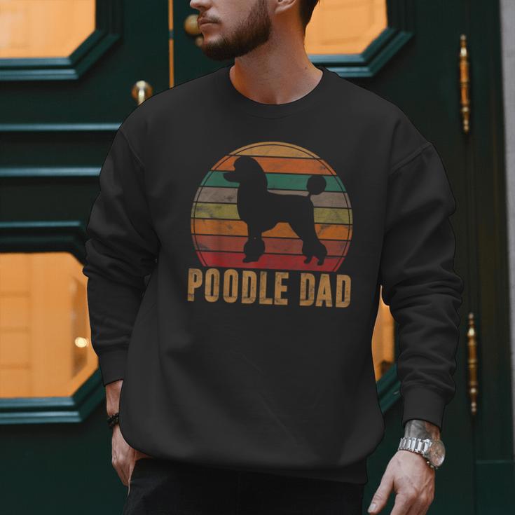 Retro Poodle Dad Dog Owner Pet Poodle Father Men Sweatshirt