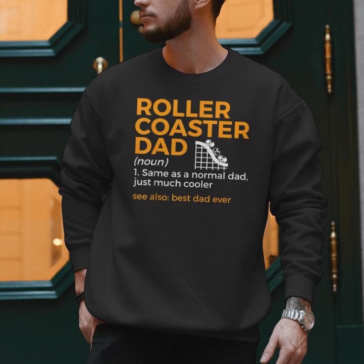 Roller Coaster Dad Definition Best Dad Ever Men Sweatshirt