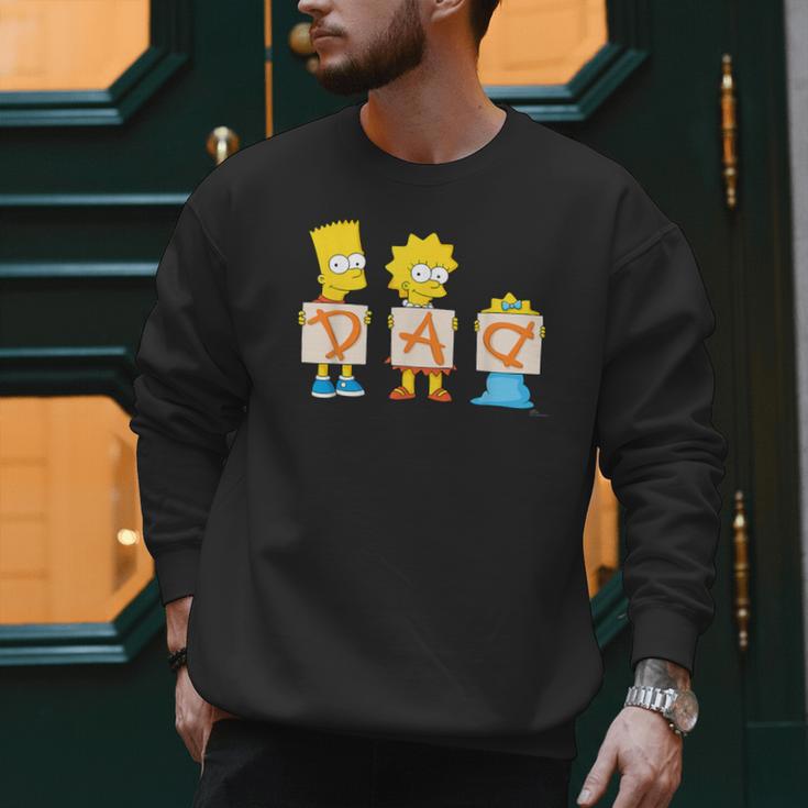 The Simpsons Father's Day Bart Lisa Maggie Dad Birthday Men Sweatshirt