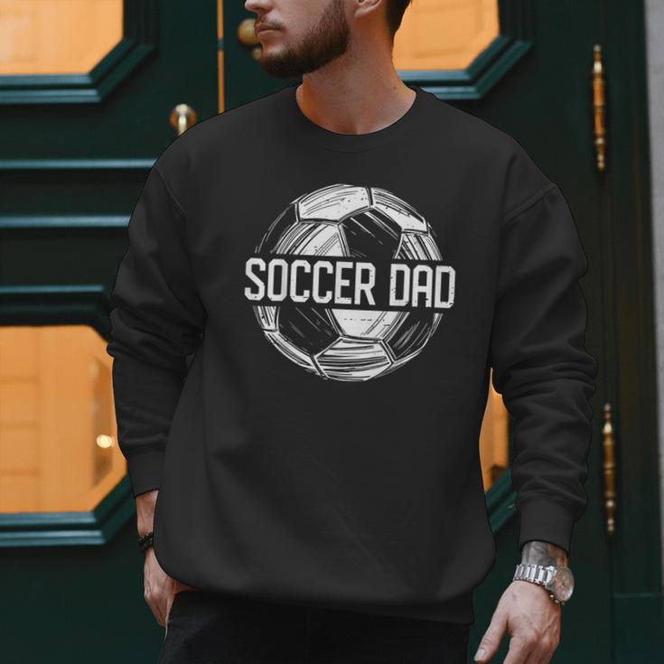 Soccer Dad Family Matching Team Player Sport Lover Papa Men Sweatshirt