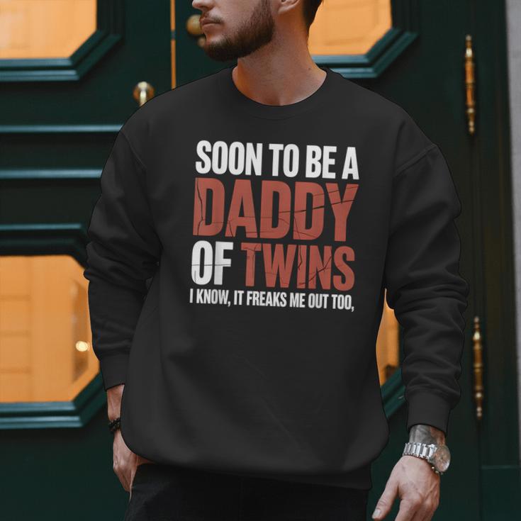 Soon To Be Dad Twins Fatherhood Pregnancy Announcement New D Men Sweatshirt Soon To Be Dad Twins Fatherhood Pregnancy Announcement New D Men Sweatshirt