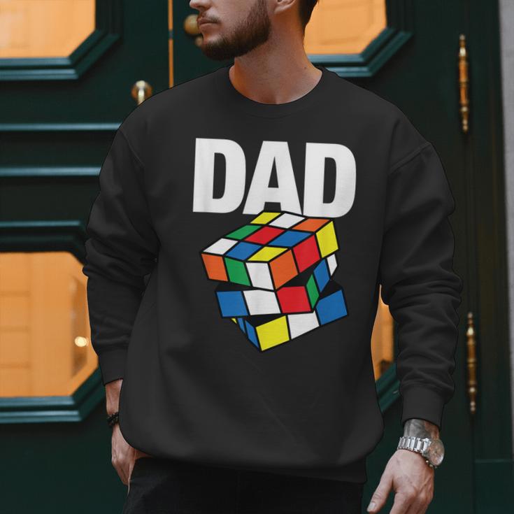 Speed Cubing Dad Puzzle Cuber Cube Kids Men Sweatshirt Speed Cubing Dad Puzzle Cuber Cube Kids Men Sweatshirt
