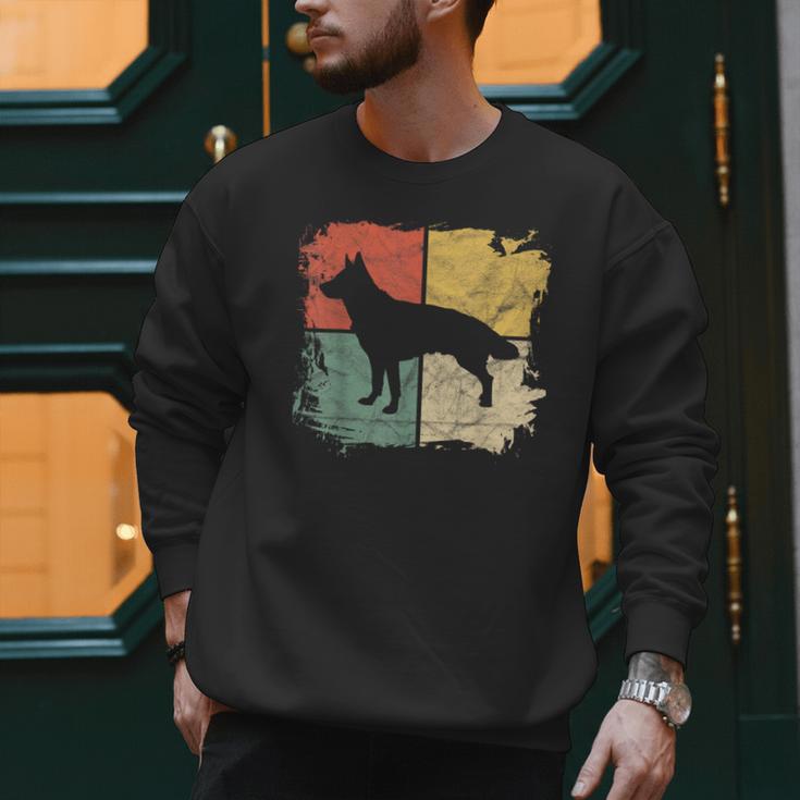 Square Retro German Shepherd Owner Dog Shepard Dad Mom Men Sweatshirt Square Retro German Shepherd Owner Dog Shepard Dad Mom Men Sweatshirt