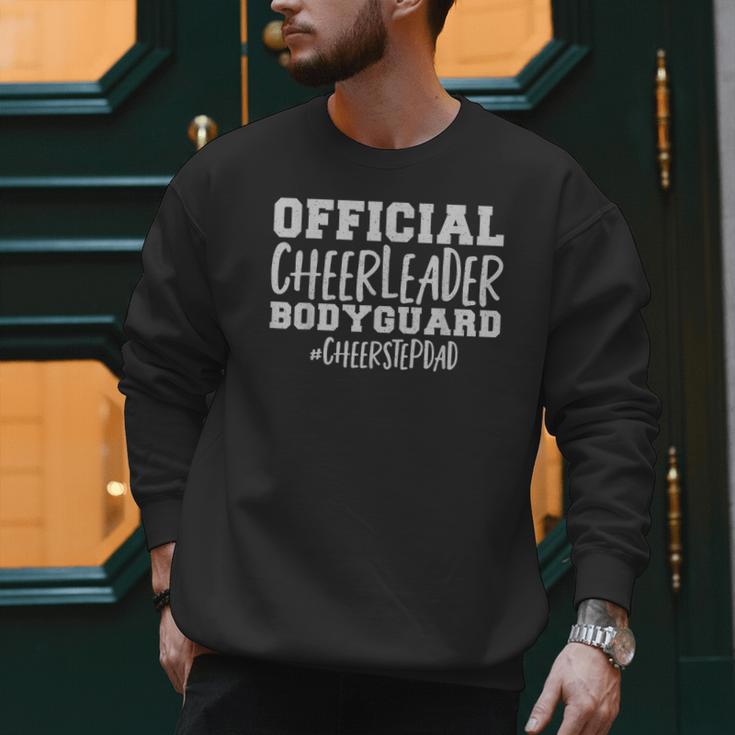 Stepdad Official Cheerleader Bodyguard Cheer Step Dad Men Sweatshirt