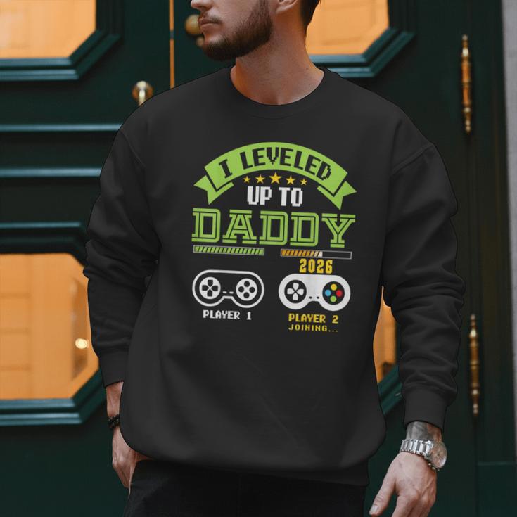 Vintage Leveling Up To Daddy 2026 Soon To Be Dad 2026 Men Sweatshirt