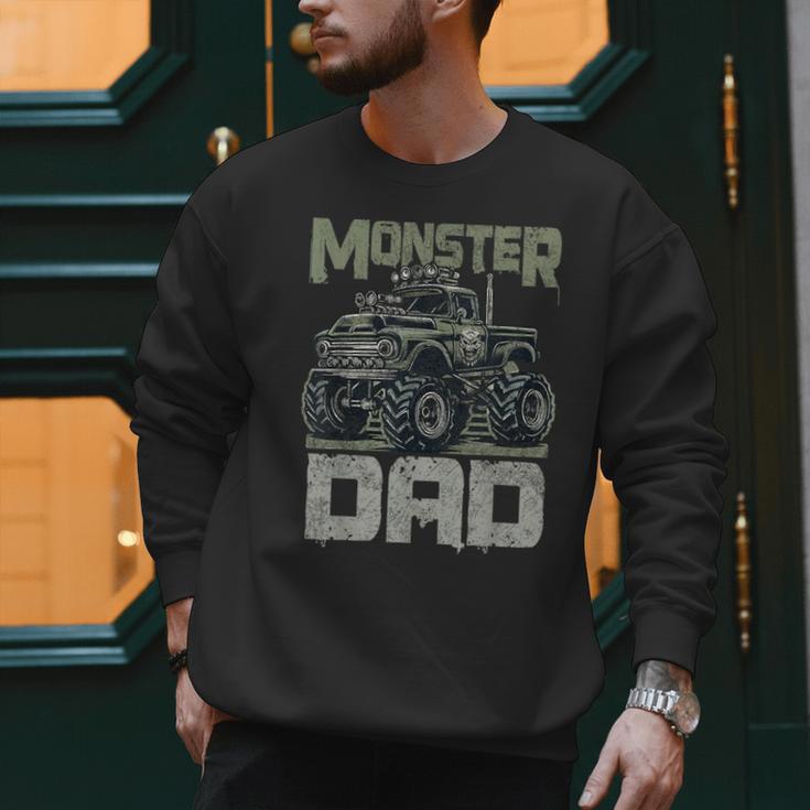 Vintage Monster Truck Lover DAD Family Matching Birthday Men Sweatshirt Vintage Monster Truck Lover DAD Family Matching Birthday Men Sweatshirt