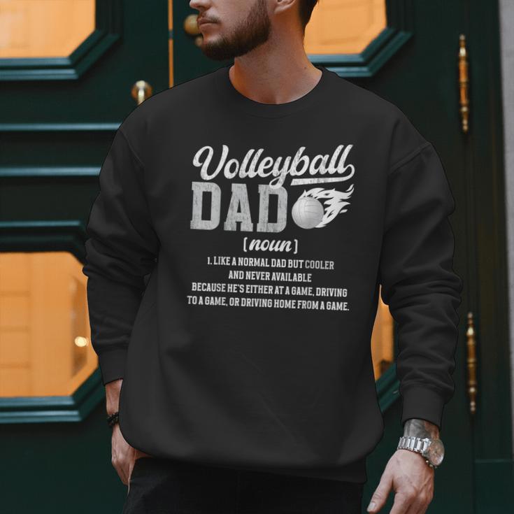 Volleyball Dad Definition Dad Of A Volleyball Player Father Men Sweatshirt