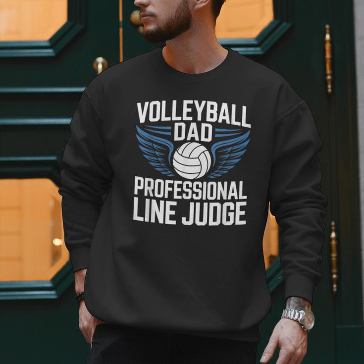 Volleyball Dad Professional Line Judge Volleyball Father Men Sweatshirt