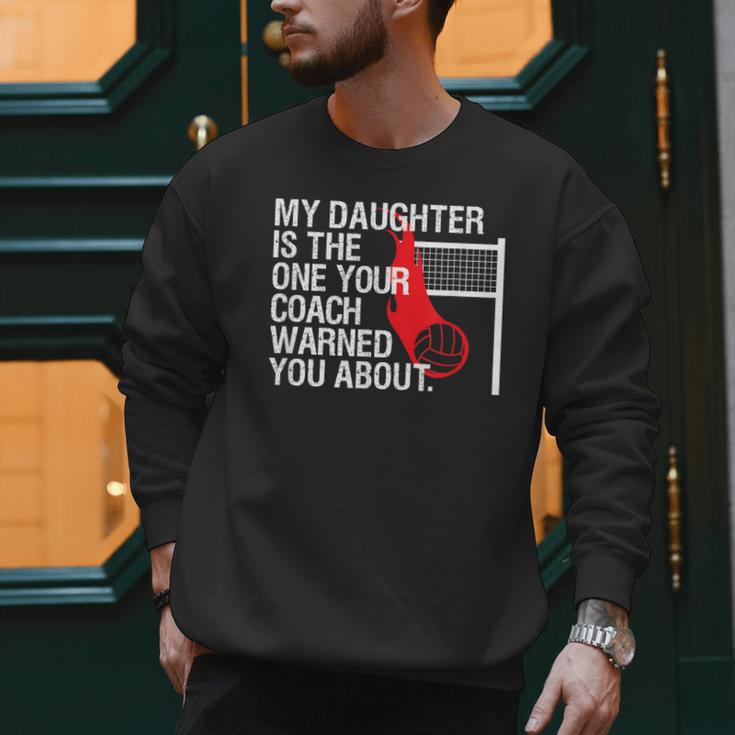 Volleyball Mom Dad Parent Shirt Daughter Player Men Sweatshirt Volleyball Mom Dad Parent Shirt Daughter Player Men Sweatshirt